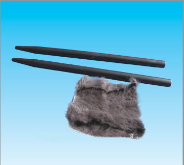 Rubber bar with fur 22002