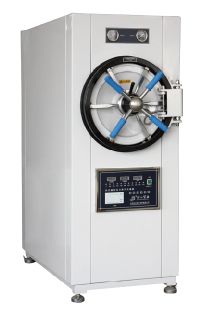 Horizontal cylindrical pressure steam sterilizer